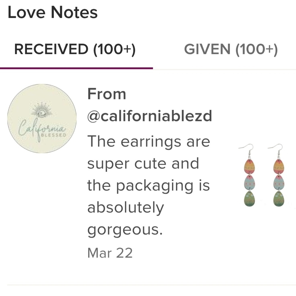 Easter Eggs Drop Earrings Wood - Picture 4 of 14